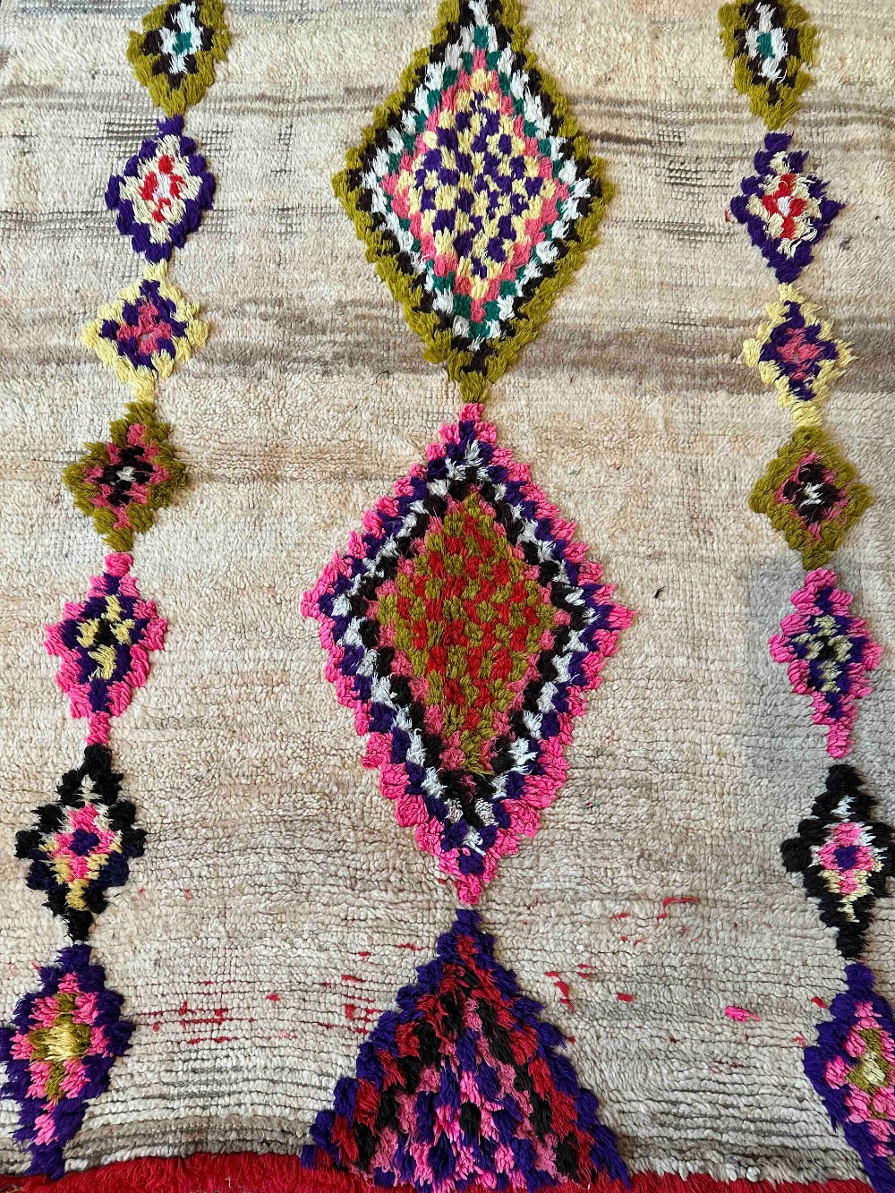 Eksklusivt Marokkansk Beni Ouarain Tæppe.