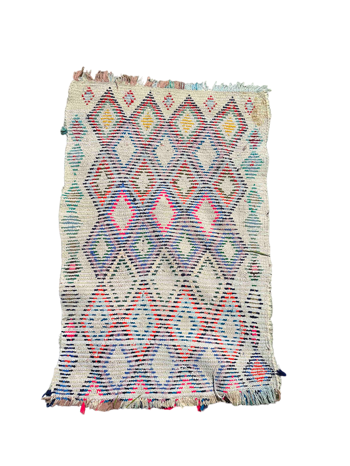 Beni Ouarain-tæppet, der er fyldt med smukke farver