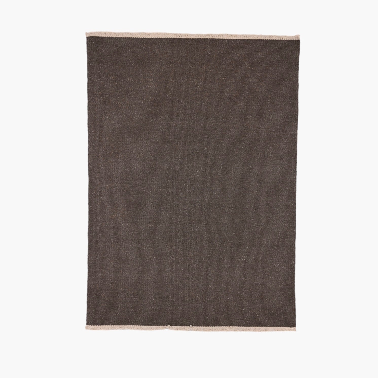 Dark Grey Brown uldtæppe – Hue Kollektion