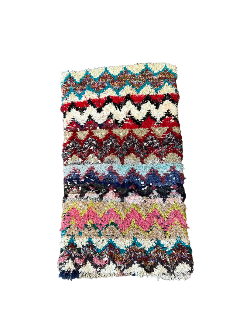 Beni Ouarain tæppe Mulitfarvet.