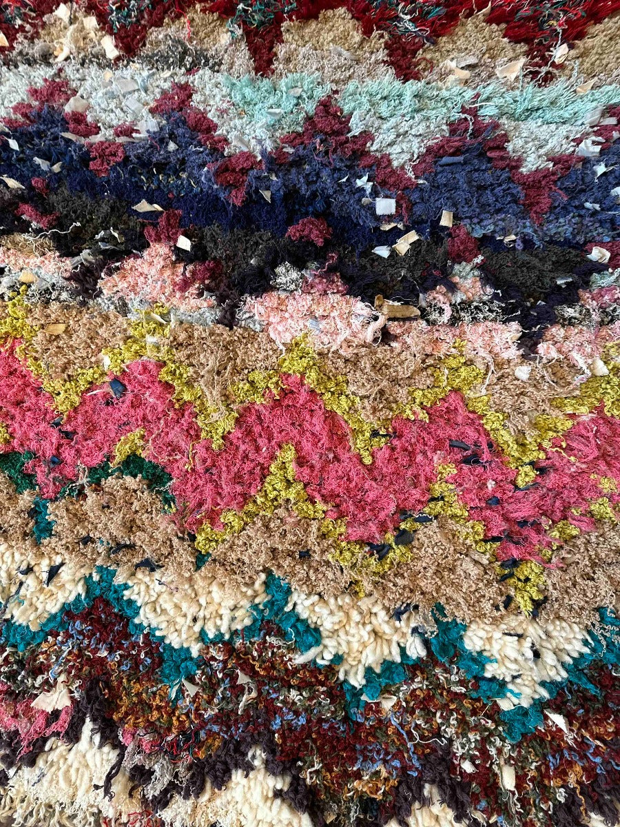 Beni Ouarain tæppe Mulitfarvet.