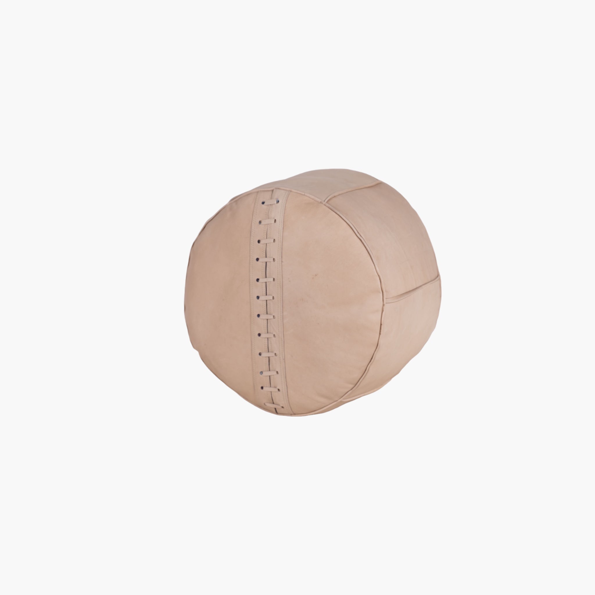 Natur Puf i kernelæder PR 50