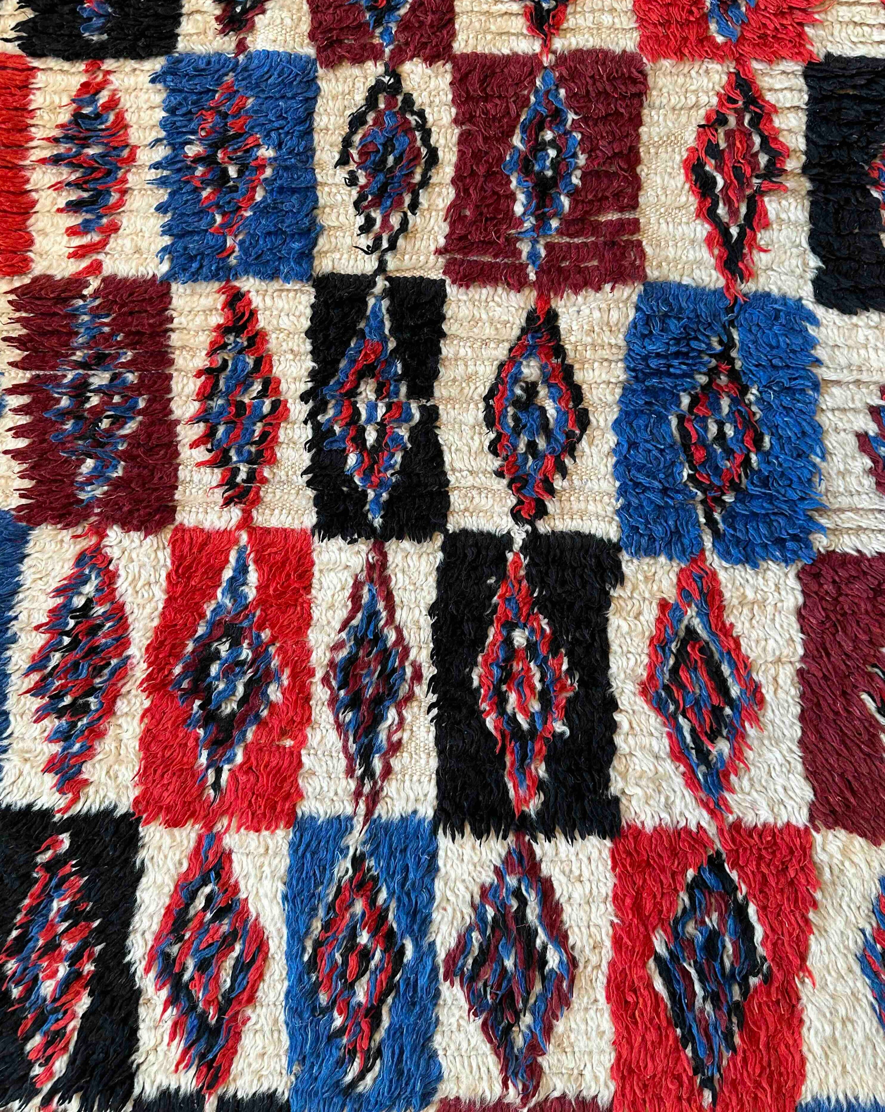 Unique Marokkansk Beni Ouarain-tæppe.