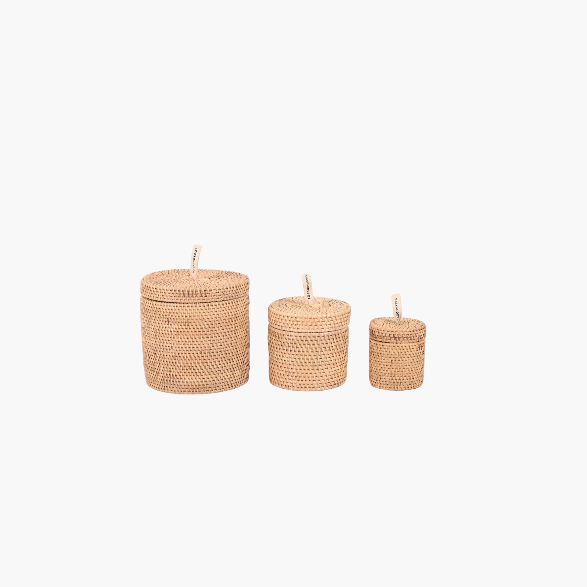 Mini bambuskurve (natur)