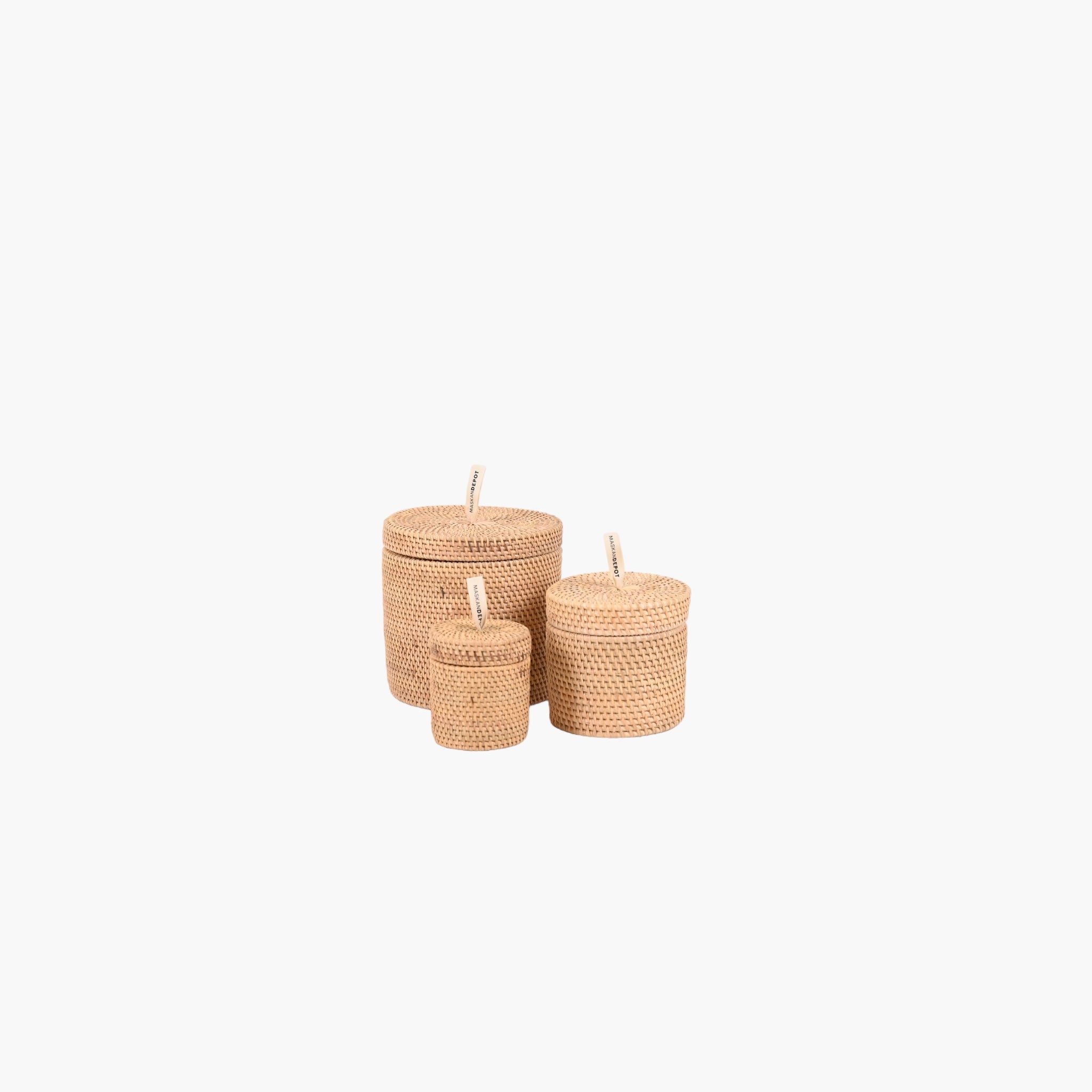Mini bambuskurve (natur)