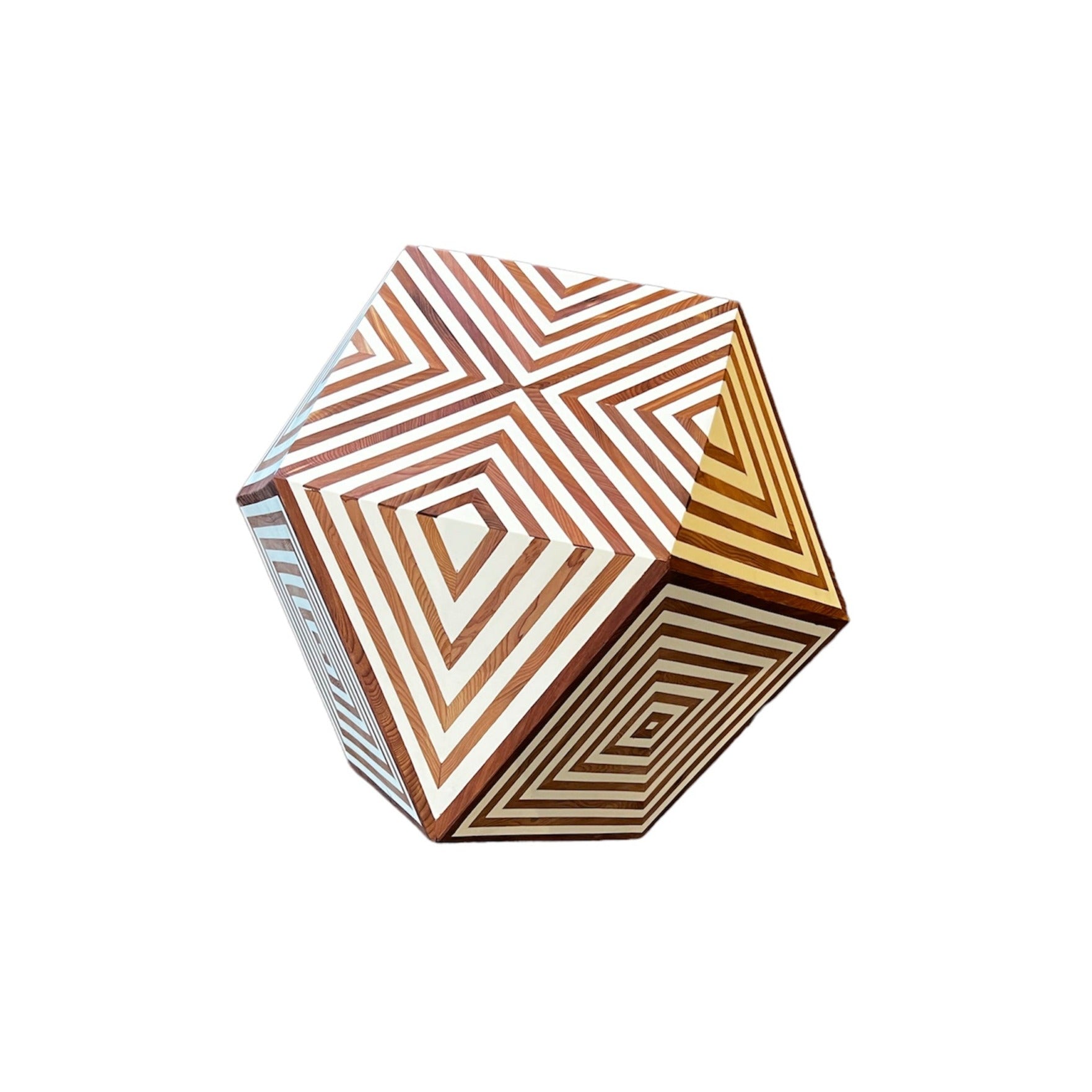 Inlay træ sekskantet from bord