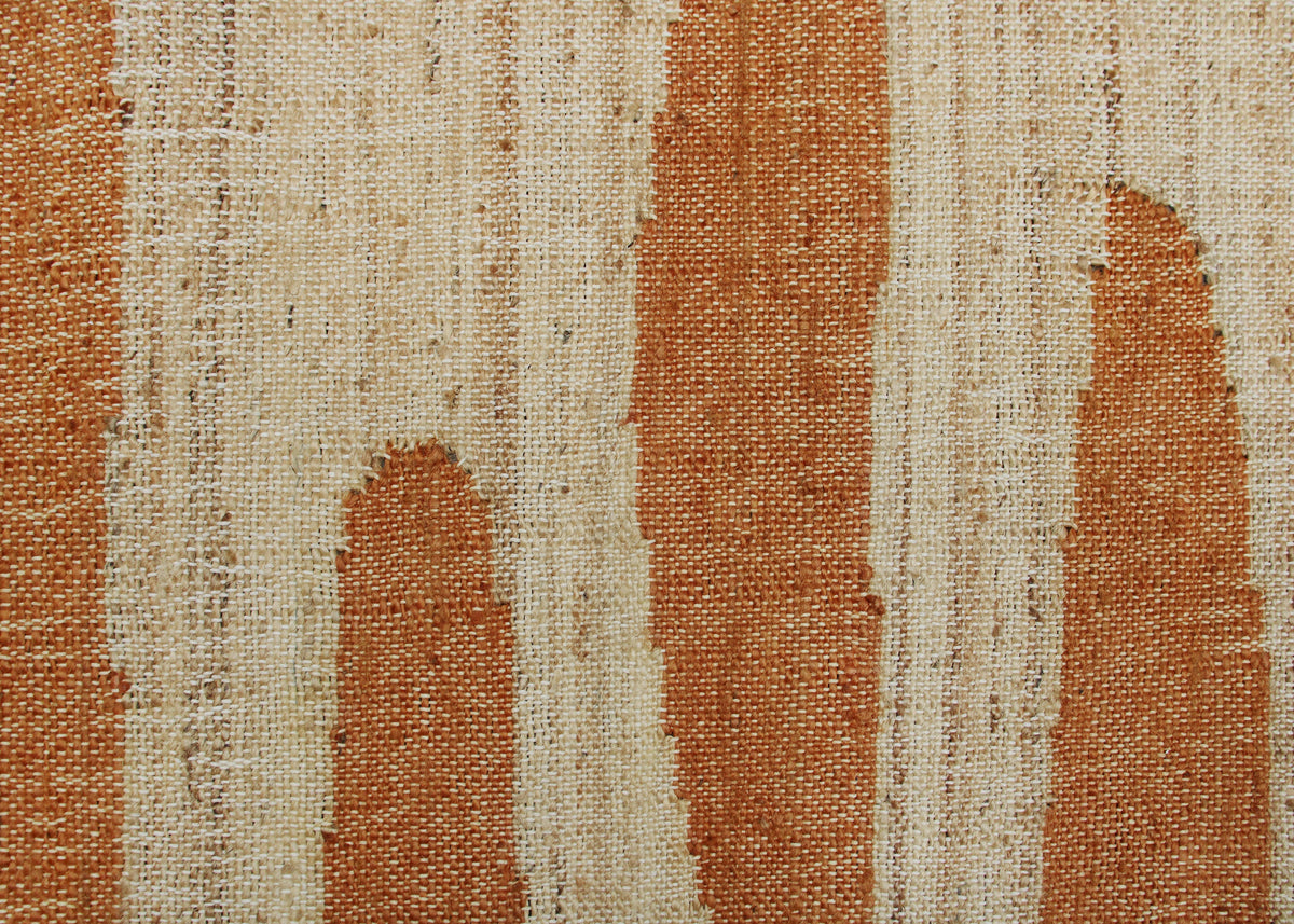 Willow gulvtæppe i jute og uld, Deep Orange