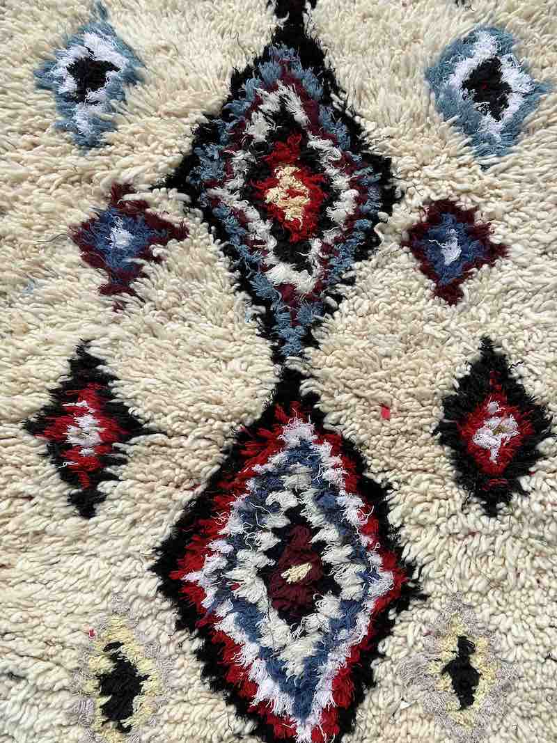 marokkansk Boucherouite-tæppe.
