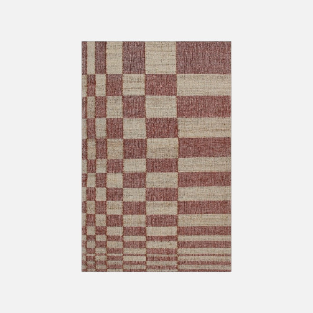Willow gulvtæppe i jute, Pink
